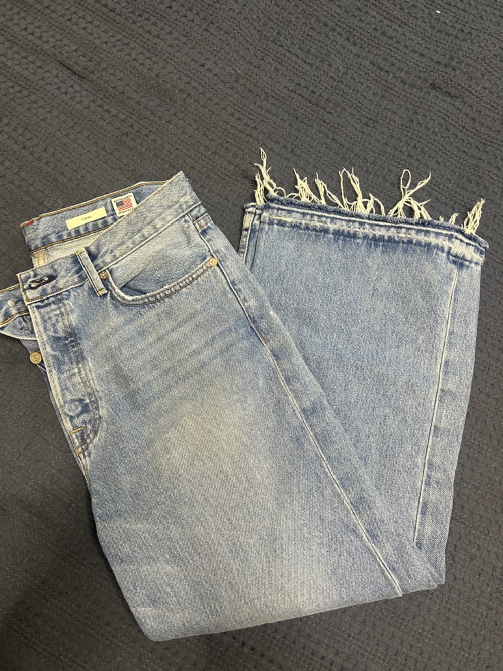 Wide leg ankle Jean